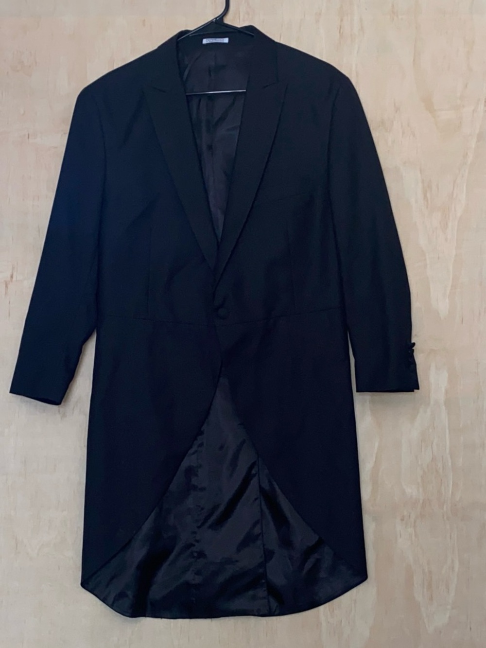 Ferrecci Black Men's Tailcoat Trench Coat